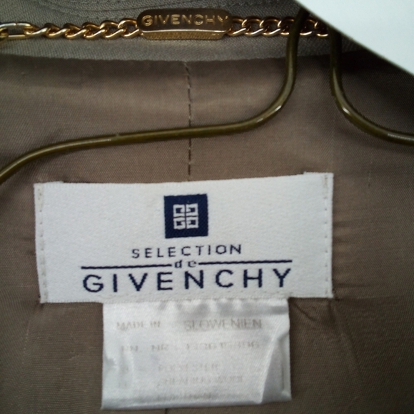 Selection de Givenchy Shearing Wool Tan Plus Size 24W Suit Jacket Skirt Vented - Picture 3 of 16